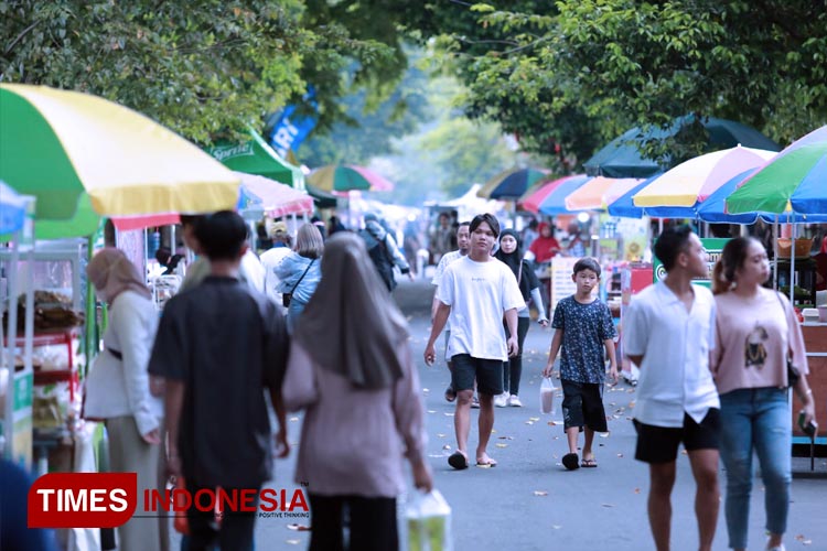 Salah satu pasar takjil yang ada di Malang. (FOTO: Dok. TIMES Indonesia)